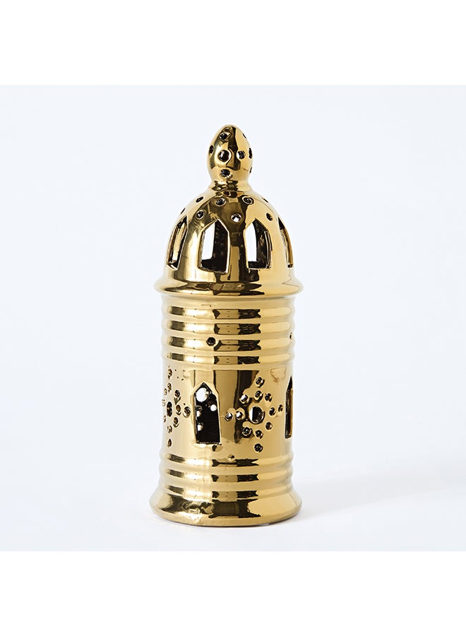 Home Box Ceramic Lantern Accent - Gold - Image 5